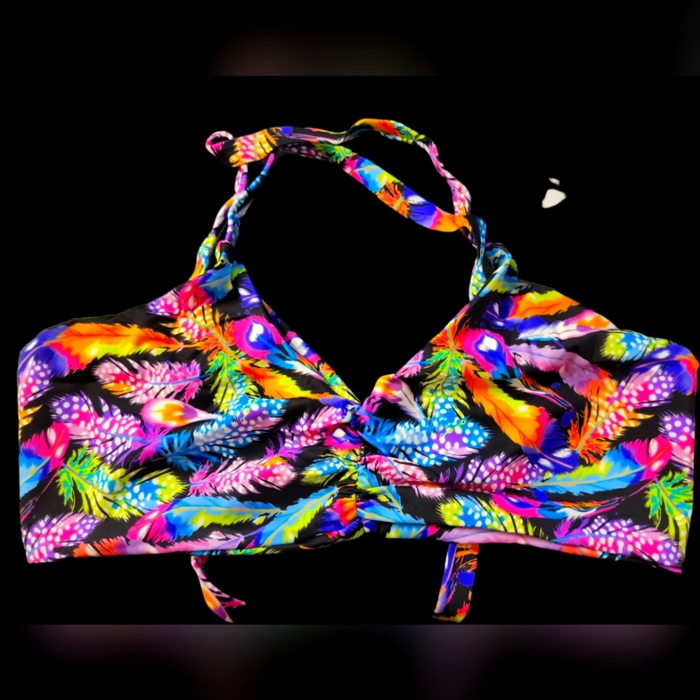 Neon feathers K-top, 2XL